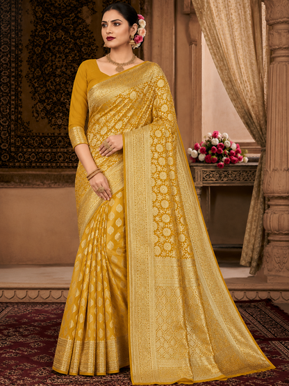 Banarasi Silk Saree With Blouse