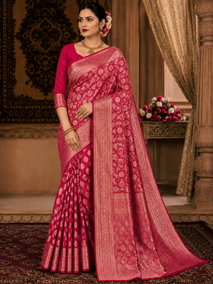 Banarasi Silk Saree With Blouse