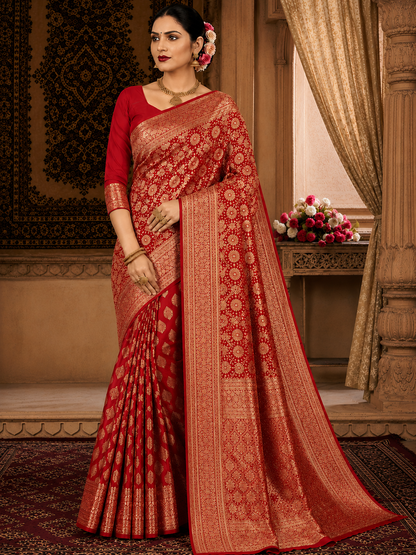 Banarasi Silk Saree With Blouse