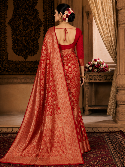 Banarasi Silk Saree With Blouse