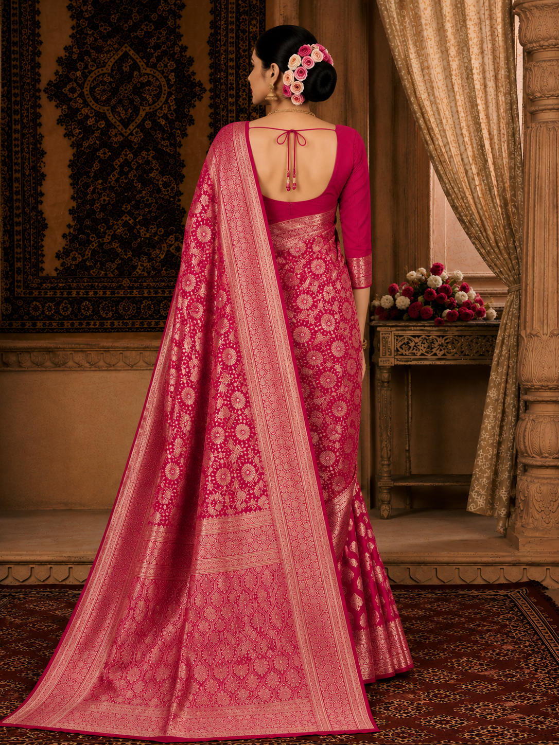 Banarasi Silk Saree With Blouse