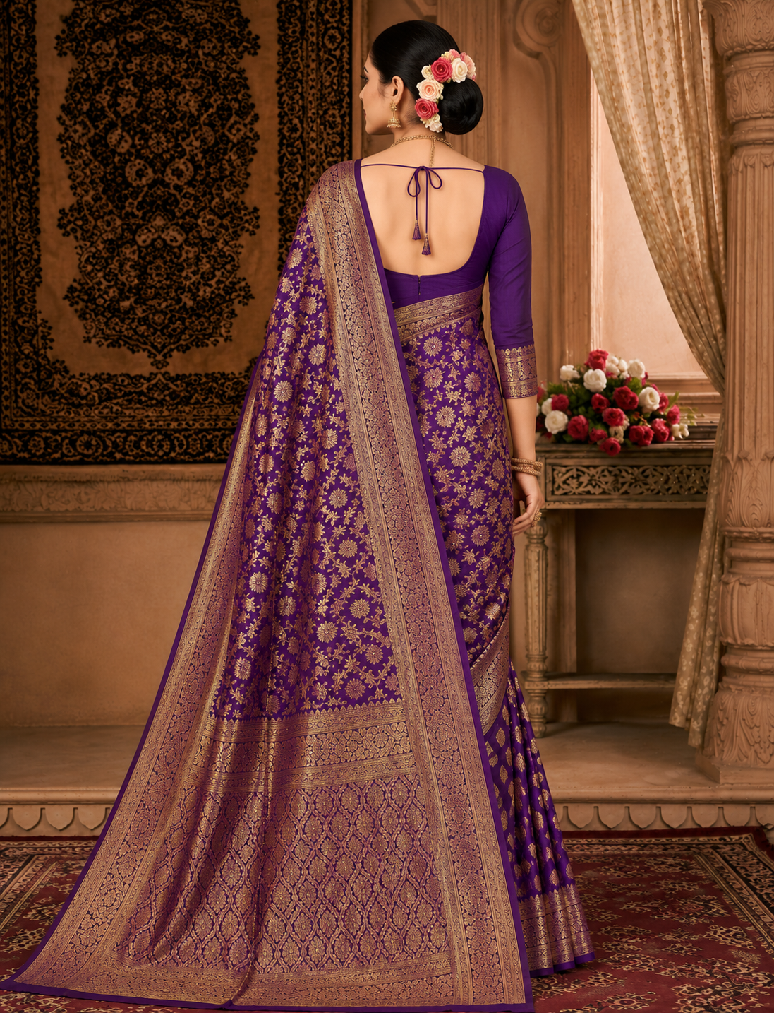 Banarasi Silk Saree With Blouse